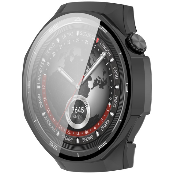 Etui do Huawei Watch GT 5 Pro 46mm, Czarne + Szkło Hartowane