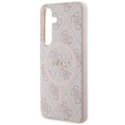 Etui GUESS do Samsung Galaxy S24, 4G Ring Classic Logo, różowe