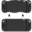 Silikonowe etui z podstawką do Nintendo Switch 2 – antypoślizgowe, odporne na wstrząsy - czarne