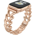Bransoleta do Apple Watch 1/2/3/4/5/6/7/8/9/10/11/SE Ultra 1/2/3 42/44/45/46/49mm, Różowa Rose Gold