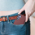 Etui skórzane do Samsung Galaxy A25 5G, Obudowa Lychee leather Case, bordowe + Szkło 9H