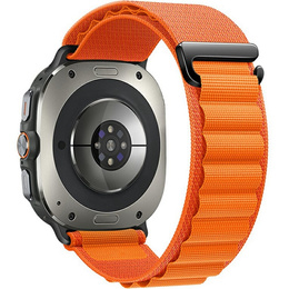 Pasek Nylonowy do Samsung Galaxy Watch Ultra 47mm (2025 / 2024), Pomarańczowy