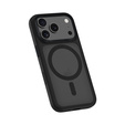 Etui BENKS do iPhone 17 Pro, Mist Metal Frame, do MagSafe, aktywny przycisk - czarny