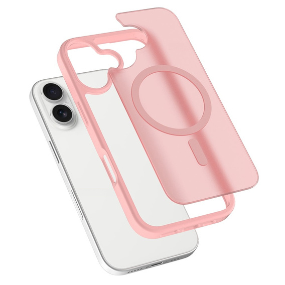 Etui do iPhone 17, Matt Case, do MagSafe, matowe różowe