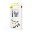 BASEUS 4w1 Kabel Type-C / 2xLightning / MicroUsb 1.2M 3.5A - Black