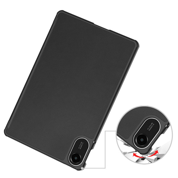 Etui z klapką do Xiaomi Redmi Pad 2 – z funkcją podstawki, czarne