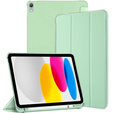 Etui do iPad 11" 2025 A16 (11 gen.) / iPad 10.9" 2022 (10 gen.), Smart Pencil, z miejscem na rysik, jasnozielone