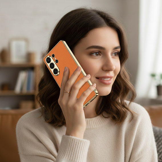 Etui do Samsung Galaxy S26 Ultra, GKK Leather, pomarańczowe