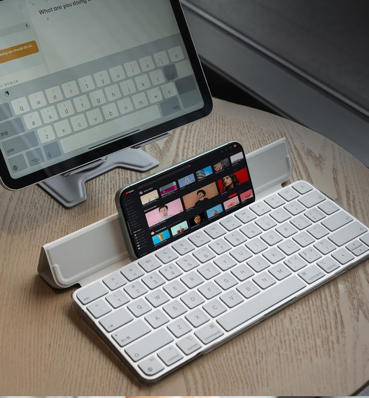 Etui Dexnor do Apple Magic Keyboard z Touch ID / Lock Key 2021–2024 – białe
