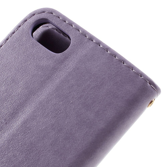 Etui z klapką do iPhone 7/8/SE 2020/SE 2022, Butterfly, fioletowe