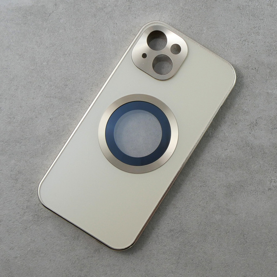 Etui do iPhone 13, Dual Glass, do Magsafe, złote