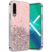 Etui do Huawei P30, Glittery, różowe