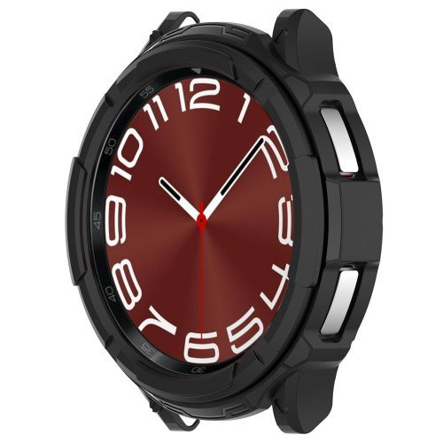 Etui z nakładką bezel ring do Samsung Galaxy Watch 6 Classic 43mm, Czarne