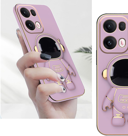Etui do Oppo Reno 13 Pro, Astronaut, fioletowe