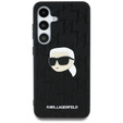 Etui Karl Lagerfeld do Samsung Galaxy S25, Leather Monogram Ikonik, czarne