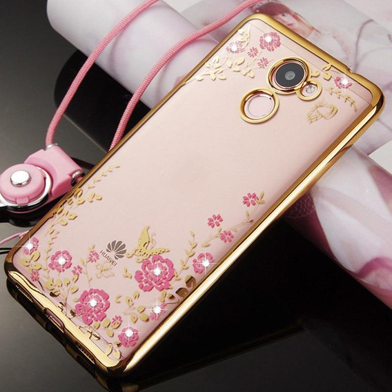 Etui Star Dust DIAMOND Case do Huawei Y7 - Gold