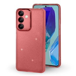 Etui do Samsung Galaxy M55 5G, Glittery Powder, czerwone