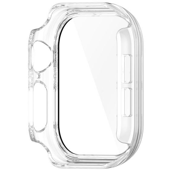 2w1 Etui + Szkło Hartowane do Apple Watch 10/11 46MM, Przezroczyste