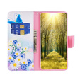 Etui z klapką do Motorola Edge 40 Neo, Wallet, Butterfly & Flowers białe