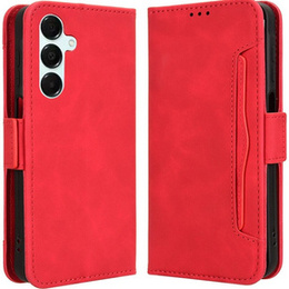 Etui z klapką do Samsung Galaxy A16 / A16 5G, Card Slot, czerwone