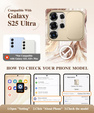 Etui GVIEWIN do Samsung Galaxy S25 Ultra – Topaz/Gold