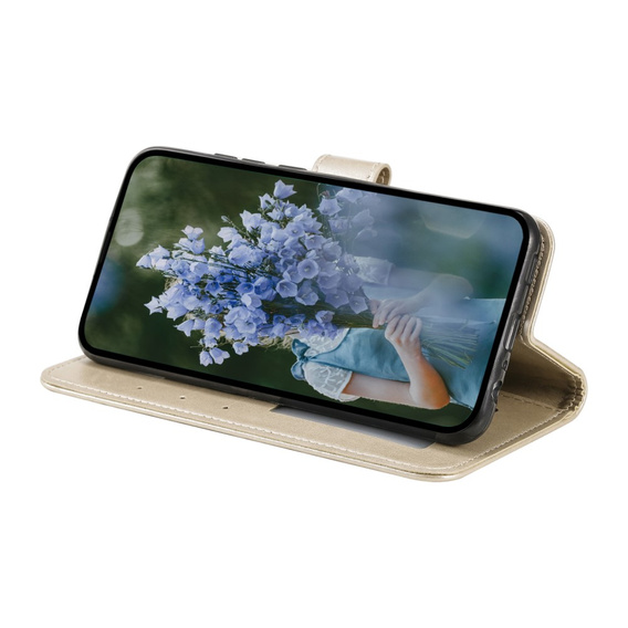 Etui z klapką do Xiaomi Redmi Note 13 Pro 4G / Xiaomi Redmi Note 14S / Xiaomi Poco M6 Pro 4G, Mandala, złote