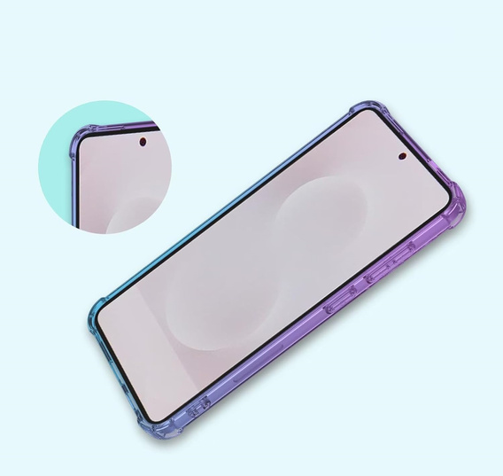 Etui do Samsung Galaxy S25 Edge, Gradient Dropproof, fioletowe / niebieskie