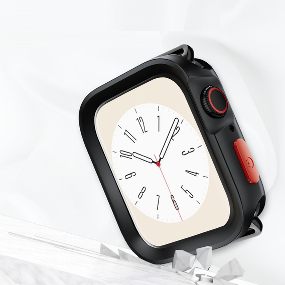 Etui Silikonowe do Apple Watch 7/8/9 41mm, matowe czarne