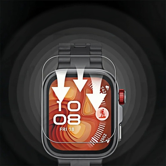2x Szkło Hartowane ERBORD do Huawei Watch Fit 4 Pro, z ramką do montażu