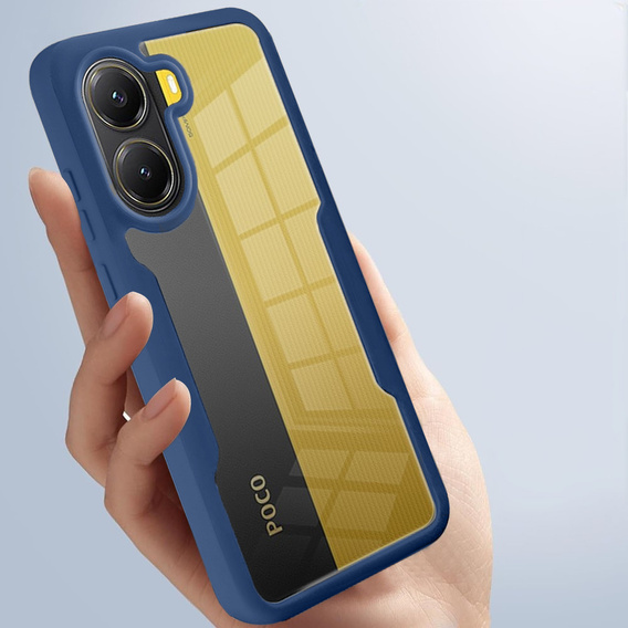 Etui do Xiaomi Poco X7 Pro 5G, Shockproof, z folią, niebieskie