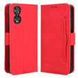 Etui z klapką do TCL 40 NxtPaper, Card Slot, czerwone