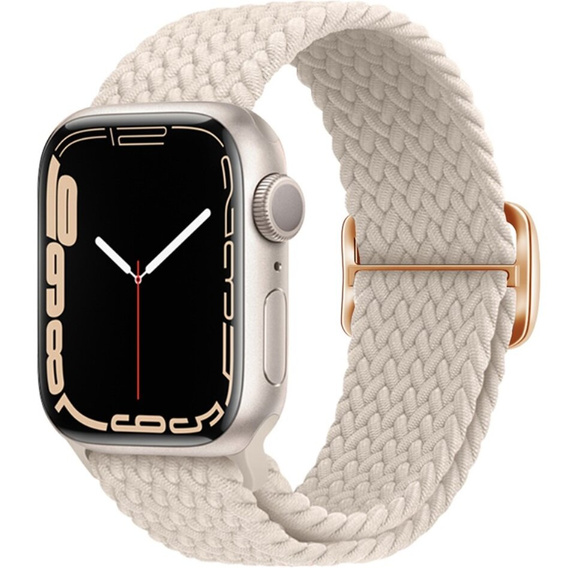Pasek nylonowy do Apple Watch 1/2/3/4/5/6/7/8/9/10/11/SE 38/40/41/42mm, Biały