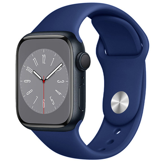 Pasek Silikonowy do Apple Watch 1/2/3/4/5/6/7/8/9/10/11/SE Ultra 1/2/3 42/44/45/46/49mm, Granatowy