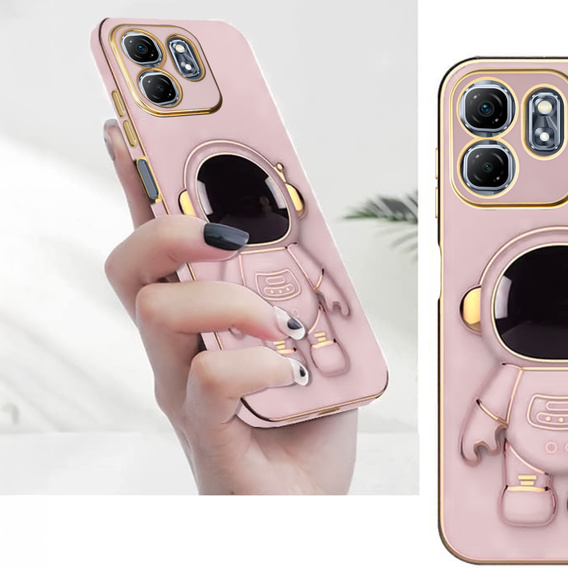 Etui do Infinix Hot 50i 4G, Astronaut, różowe