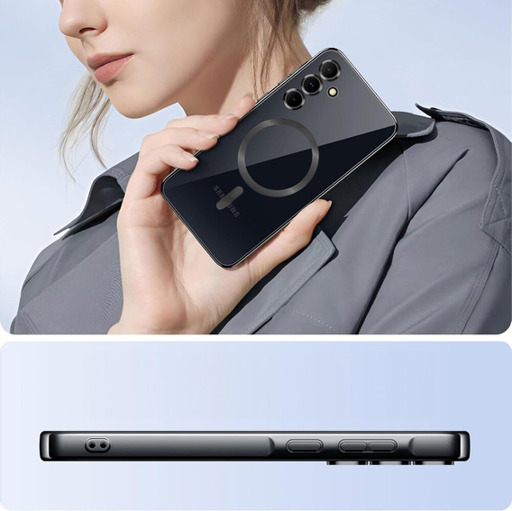 Etui do Samsung Galaxy S25 FE, Electro MagSafe, czarne