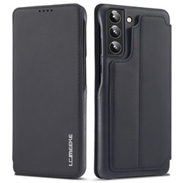 Etui z klapką do Samsung Galaxy S22+ Plus 5G, LC.IMEEKE, czarne