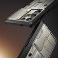 Etui do Samsung Galaxy S25 Ultra, Tongate MECH Series, Klips do paska, TiGray