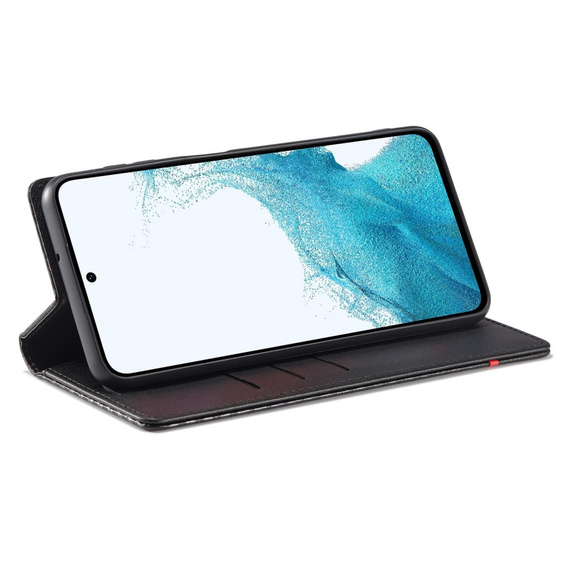 Etui z klapką do Samsung Galaxy A34 5G, Carbon LC.IMEEKE, czarne