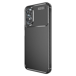 Etui do Oppo A17, Carbon Gel, czarne
