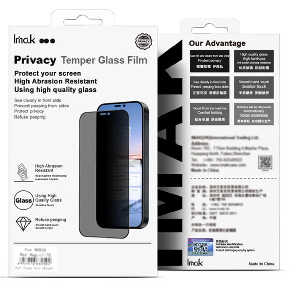 IMAK Privacy Szkło Hartowane prywatyzujące do Motorola Edge 50 Pro / 50 Ultra / 50 Fusion