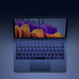 Etui z klawiaturą do Samsung Galaxy Tab S7 / S8, Dexnor Magnetic Keyboard Touchpad, niebieskie