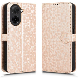 Etui z klapką do Xiaomi Redmi A5, Wallet Rhombus, różowe