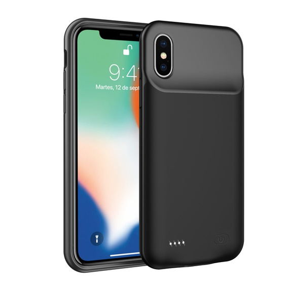 Etui z Baterią 5200mAh do iPhone X / XS, czarne