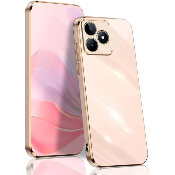 Etui do Realme Note 50, Glamour CamShield, różowe rose gold