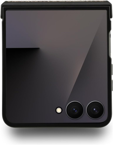 Etui GUESS do Samsung Galaxy Z Flip7, 4G Ring Classic Logo, brązowe