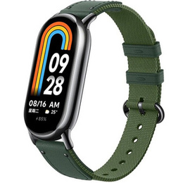 Pasek nylonowy do Xiaomi Smart Band 10 / 9 / 8, Zielony