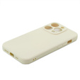 Etui do iPhone 15 Pro Max, Silicone Lite, kremowe