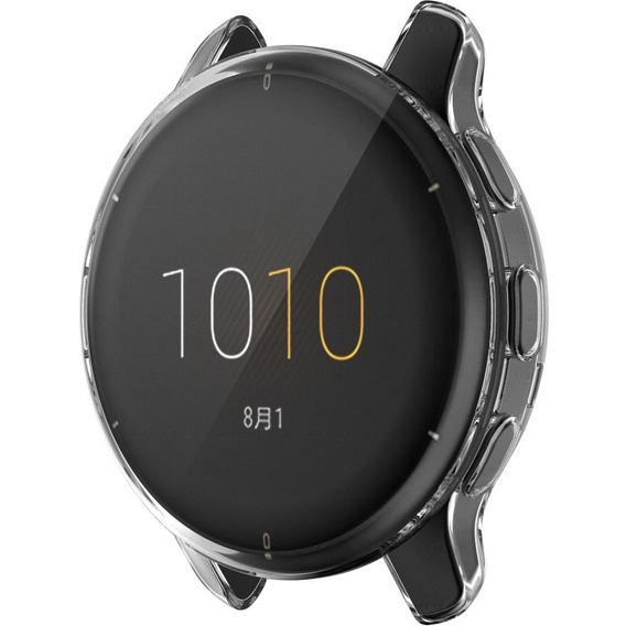 2w1 Etui z Osłoną Silikonową na ekran do Garmin Venu 2 Plus, Przezroczyste