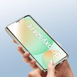 Etui do Samsung Galaxy S24 FE, Magnetic Dual Glass, złote