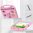 Etui do Samsung Galaxy Tab S10 Lite / S10 FE / S9 FE, Cute Patterns, z podstawką, różowe